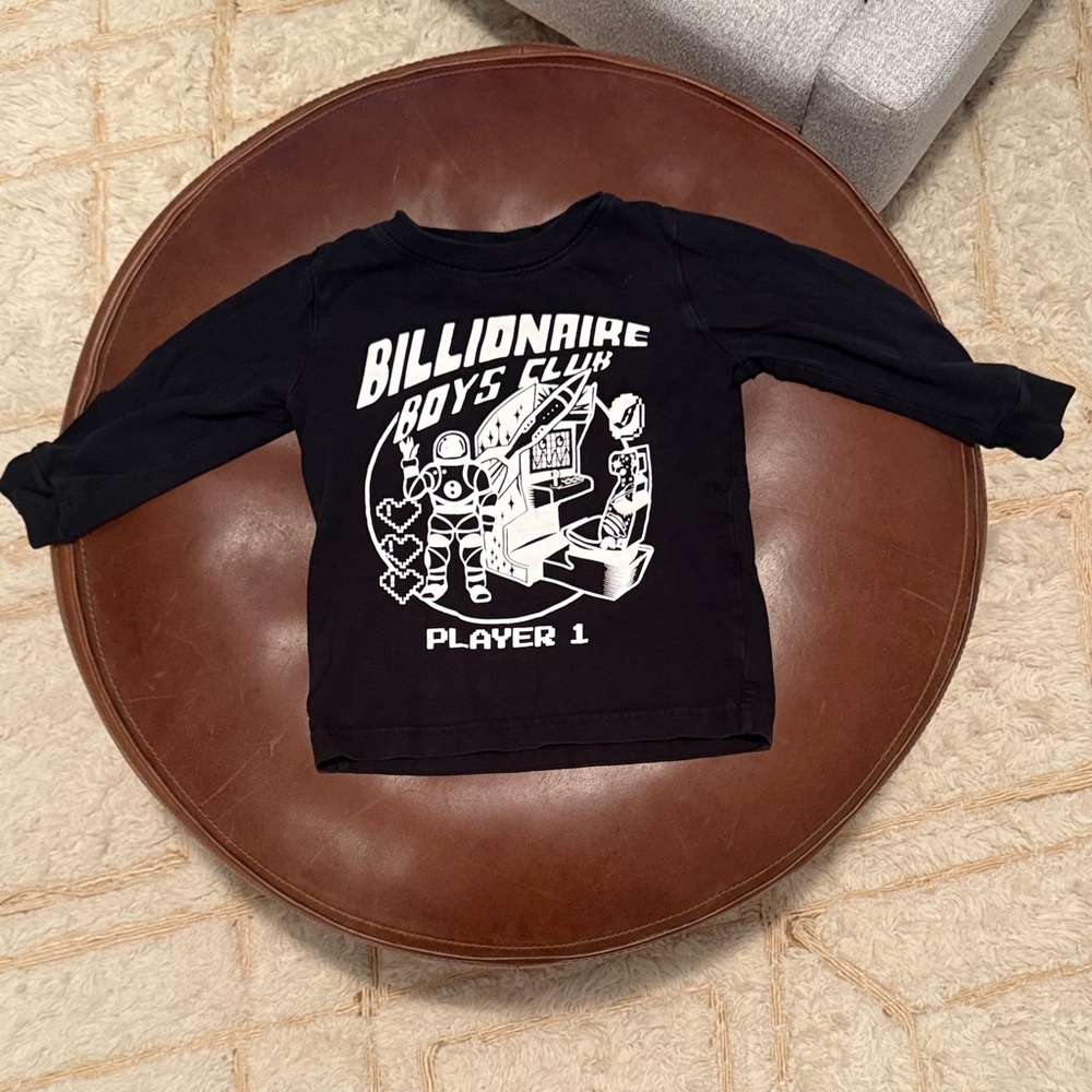 Billionaire Boys Club Navy Long Sleeve Tee for Kids
